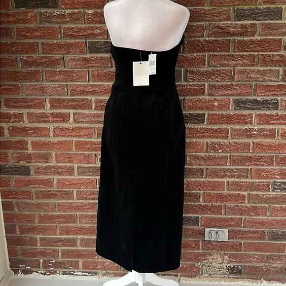 A.L.C. Elizabeth Belvet Strapless Midi-Dress Size 6 - Picture 5 of 6